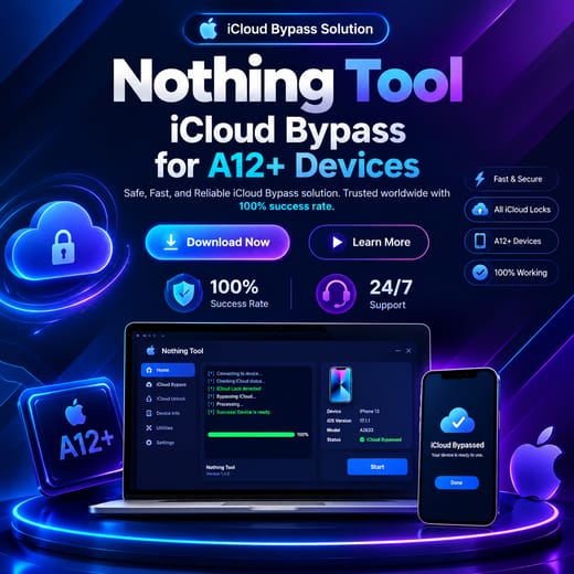 Nothing Tool Bypass Hello [ XR XS XsMax 3rd 5th 8th ] - A12+